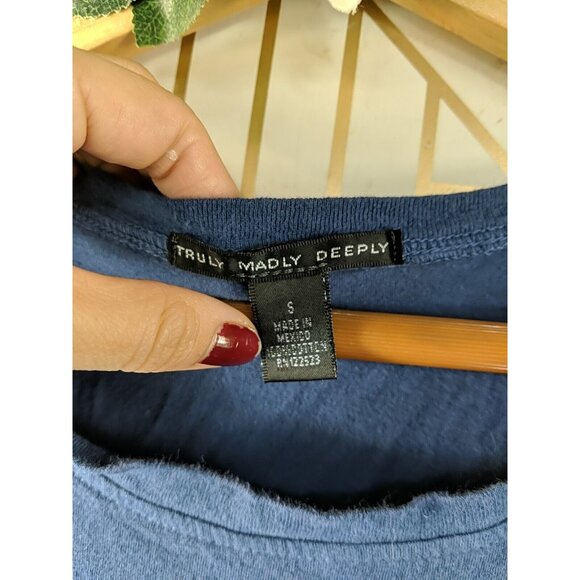 URBAN OUTFITTERS Project Social Tee Joker Graphic T-Shirt Blue Size Small - Picture 5 of 7